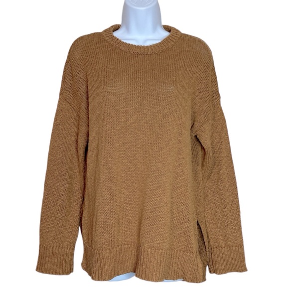 Jenni Kayne Cruise Cocoon Safari Tan Crewneck Sweater - Picture 3 of 6